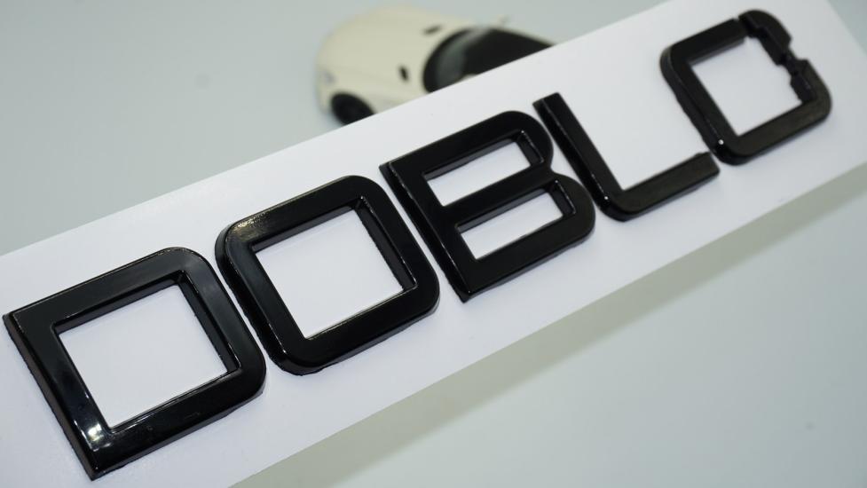 DK Tuning Fiat Doblo Yeni Nesil Bagaj Siyah ABS 3M 3D Yazı Logo Amblem