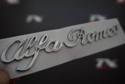 Alfa Romeo Bagaj 3M 3D Krom Metal Logo