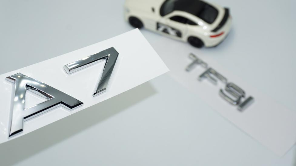 DK Tuning Audi A7 TFSi Krom ABS 3M 3D Bagaj Yazı Logo Orjinal Ürün