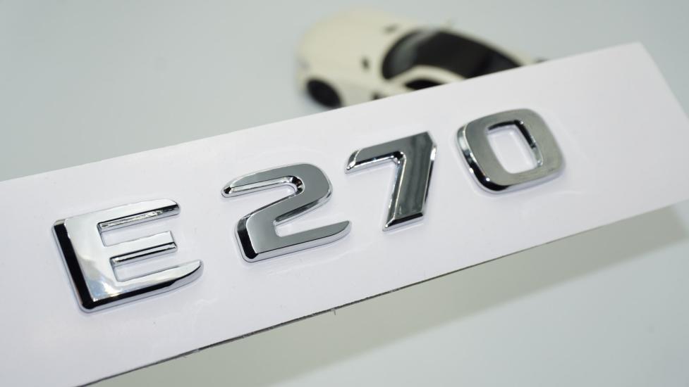 DK Tuning E270 Bagaj Krom ABS 3M 3D Yazı Logo Benz İle Uyumlu