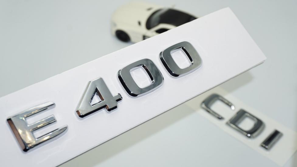 DK Tuning E400 CDi Bagaj Krom ABS 3M 3D Yazı Logo Benz İle Uyumlu
