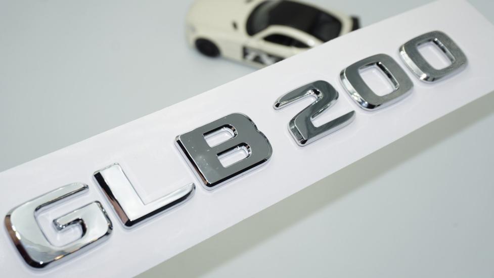 DK Tuning GLB 200 Bagaj Krom ABS 3M 3D Yazı Logo Benz İle Uyumlu