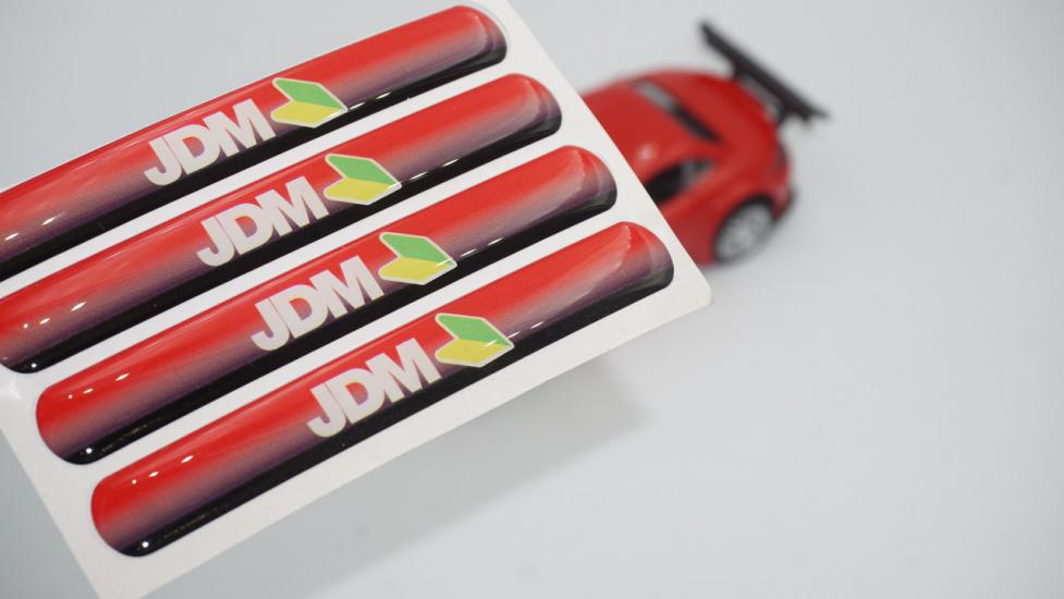 JDM Logo Damla Silikon Ayna Torpido Çamurluk Yanı Sticker