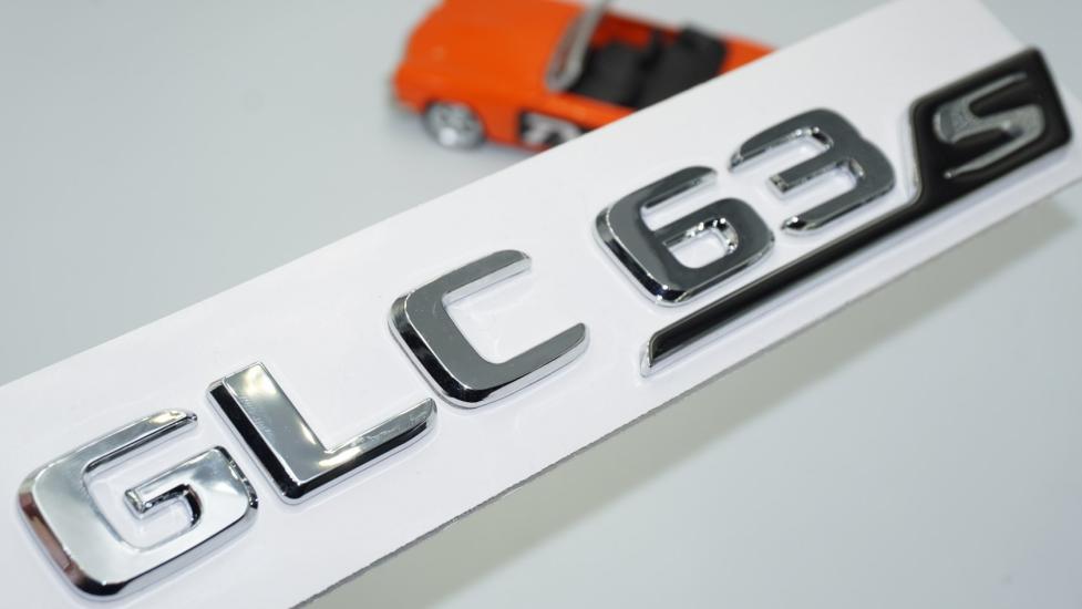 DK Tuning GLC 63S Bagaj Krom Siyah ABS Yazı Logo Benz İle Uyumlu