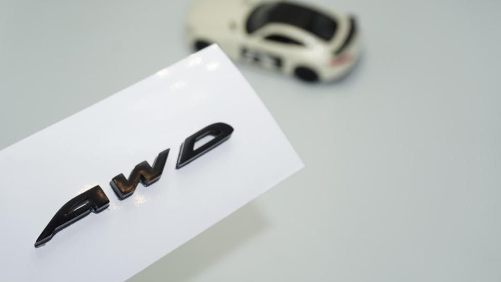 DK Tuning AWD Bagaj Siyah ABS 3M 3D Yazı Logo Subaru İle Uyumlu