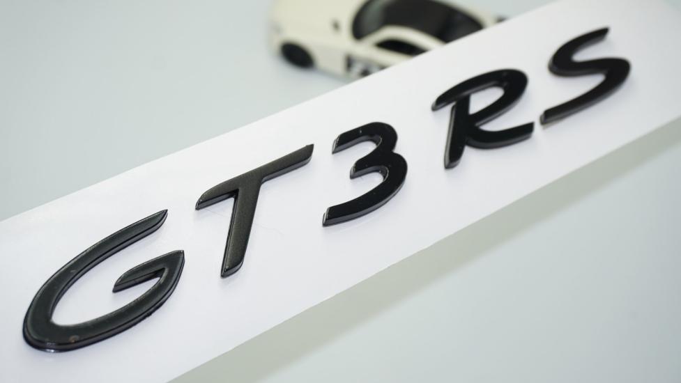 DK Tuning Porsche 911 GT3 RS Bagaj Siyah ABS Yazı Logo Amblem