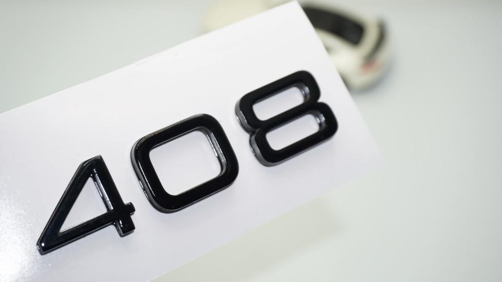 DK Tuning Peugeot 408 Ön Panjur 2022+ Parlak Siyah ABS Logo Amblem