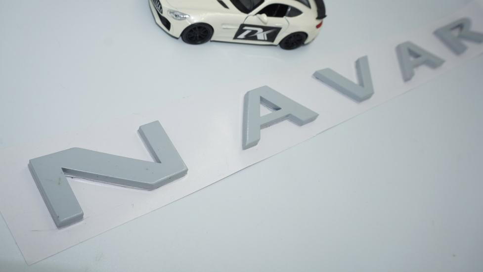 DK Tuning Navara 3M 3D Gri Abs Bagaj Yazı Logo Nissan İle Uyumlu