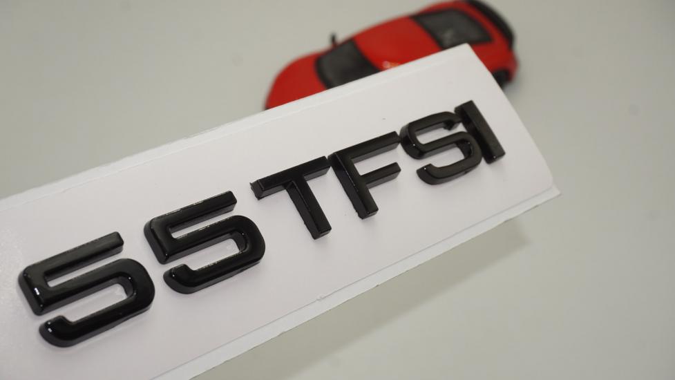 Audi 55 TFSİ Siyah ABS 3M 3D Bagaj Yazı Logo Orjinal Ürün