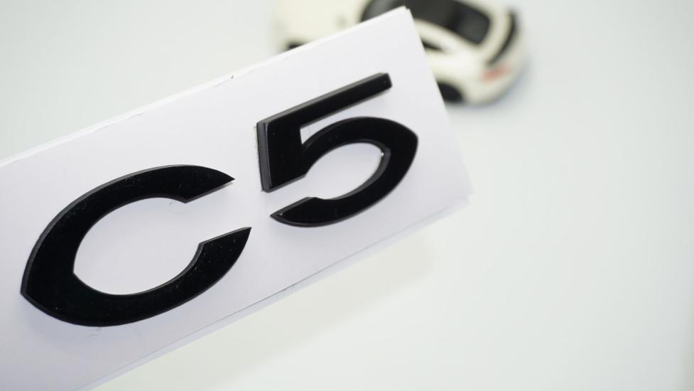 DK Tuning Citroen C5 2008-2017 Bagaj Siyah ABS 3M 3D Yazı Logo Amblem