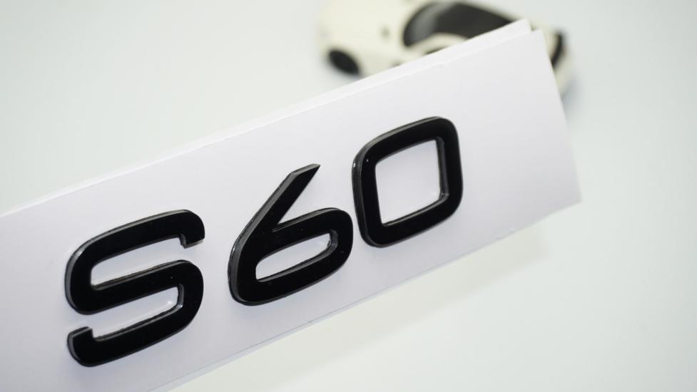 DK Tuning S60 Siyah ABS 3M 3D Bagaj Yazı Logo Volvo İle Uyumlu