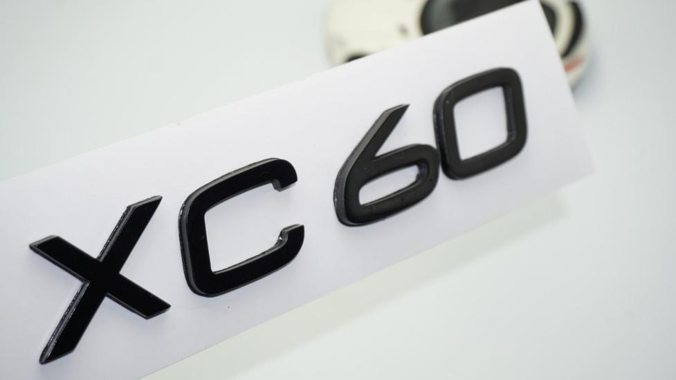 DK Tuning XC60 Siyah ABS 3M 3D Bagaj Yazı Logo Volvo İle Uyumlu