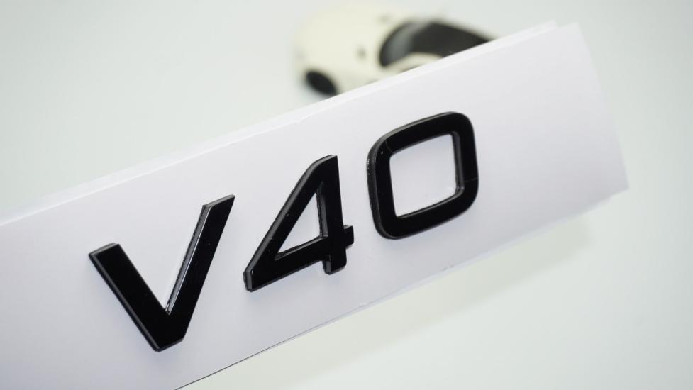 DK Tuning V40 Siyah ABS 3M 3D Bagaj Yazı Logo Volvo İle Uyumlu