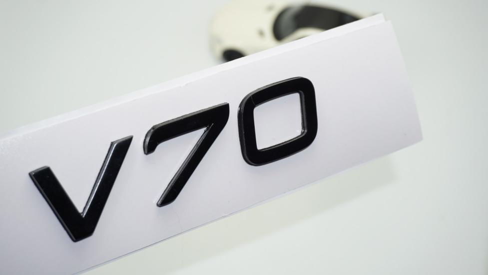 DK Tuning V70 Siyah ABS 3M 3D Bagaj Yazı Logo Volvo İle Uyumlu
