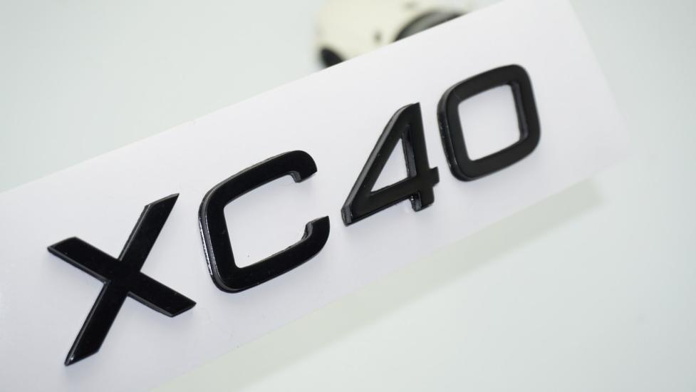 DK Tuning XC40 Siyah ABS 3M 3D Bagaj Yazı Logo Volvo İle Uyumlu