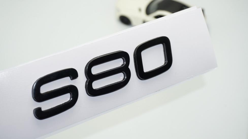 DK Tuning S80 Siyah ABS 3M 3D Bagaj Yazı Logo Volvo İle Uyumlu