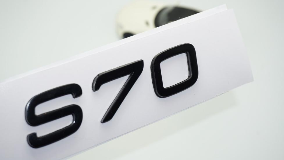 DK Tuning S70 Siyah ABS 3M 3D Bagaj Yazı Logo Volvo İle Uyumlu