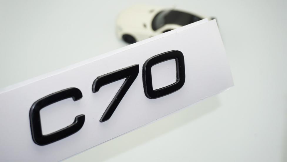 DK Tuning C70 Siyah ABS 3M 3D Bagaj Yazı Logo Volvo İle Uyumlu