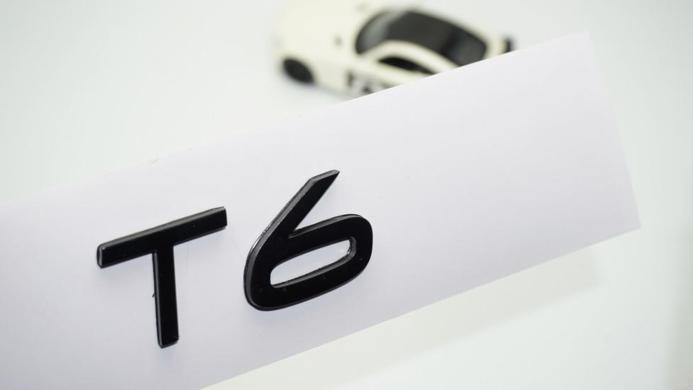 DK Tuning T6 Siyah ABS 3M 3D Bagaj Yazı Logo Volvo İle Uyumlu