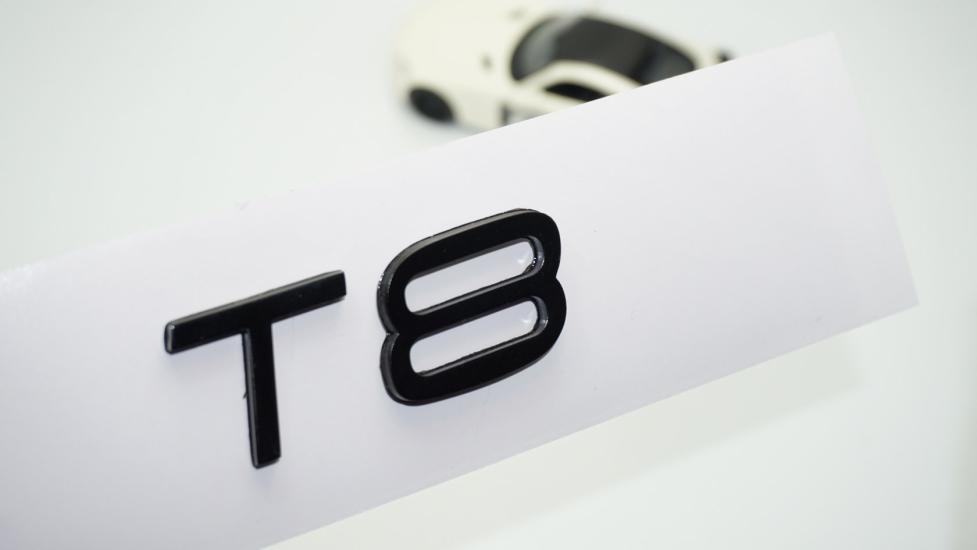 DK Tuning T8 Siyah ABS 3M 3D Bagaj Yazı Logo Volvo İle Uyumlu