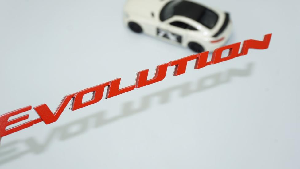 DK Tuning Lancer Evolution Kırmızı Bagaj Yazı Logo Mitsubishi İle Uyumlu