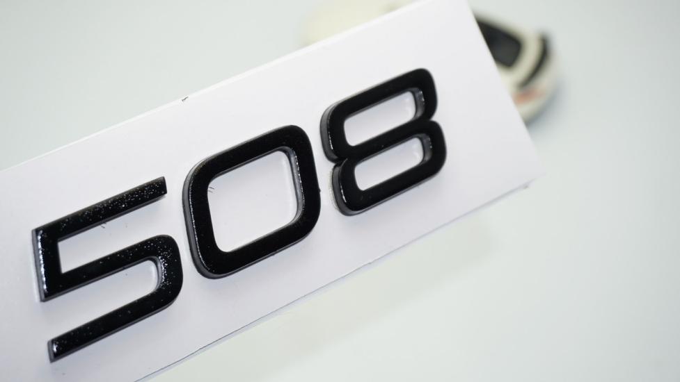 DK Tuning Peugeot 508 Ön Kaput 2022+ Parlak Siyah ABS Logo Amblem