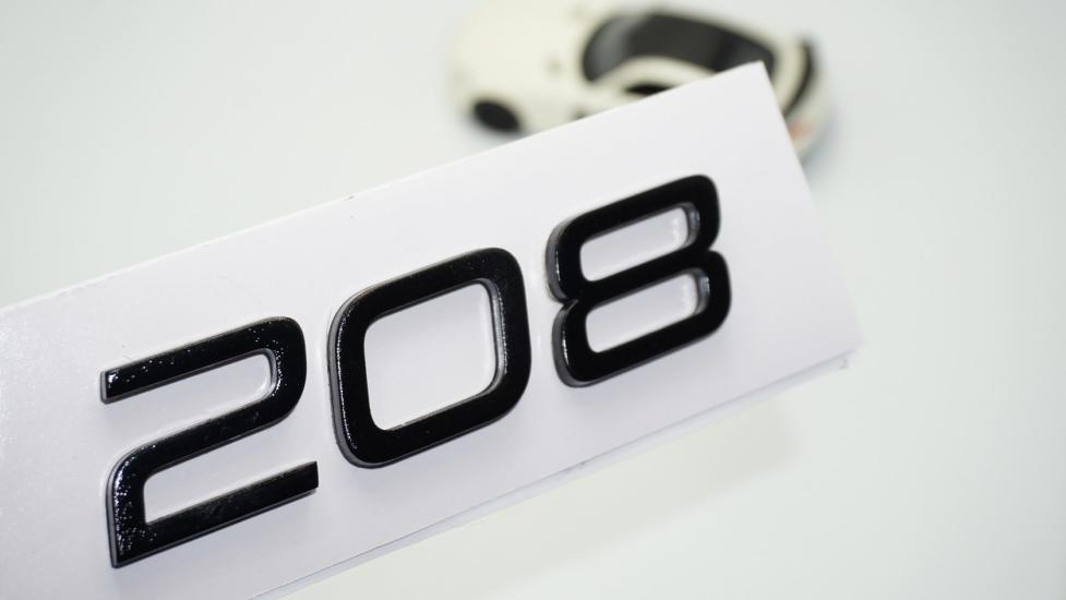 DK Tuning Peugeot 208 Ön Kaput 2022+ Parlak Siyah ABS Logo Amblem
