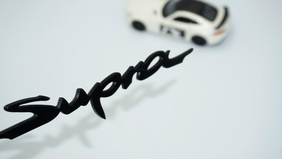 DK Tuning Toyota Supra MK5 Siyah ABS 3M 3D Bagaj Yazı Logo Arma