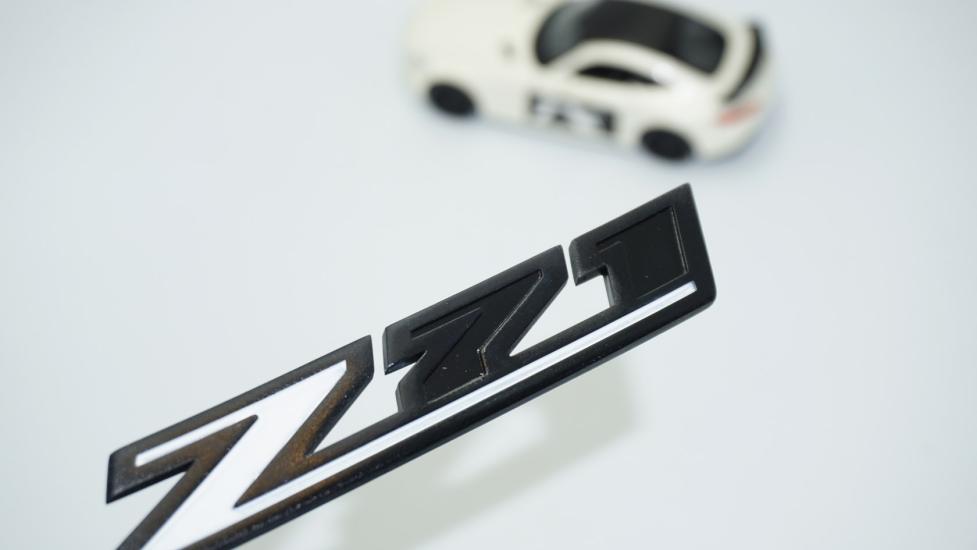 DK Tuning Silverado Z71 Siyah Beyaz Bagaj Logo Arma Chevrolet İle Uyumlu