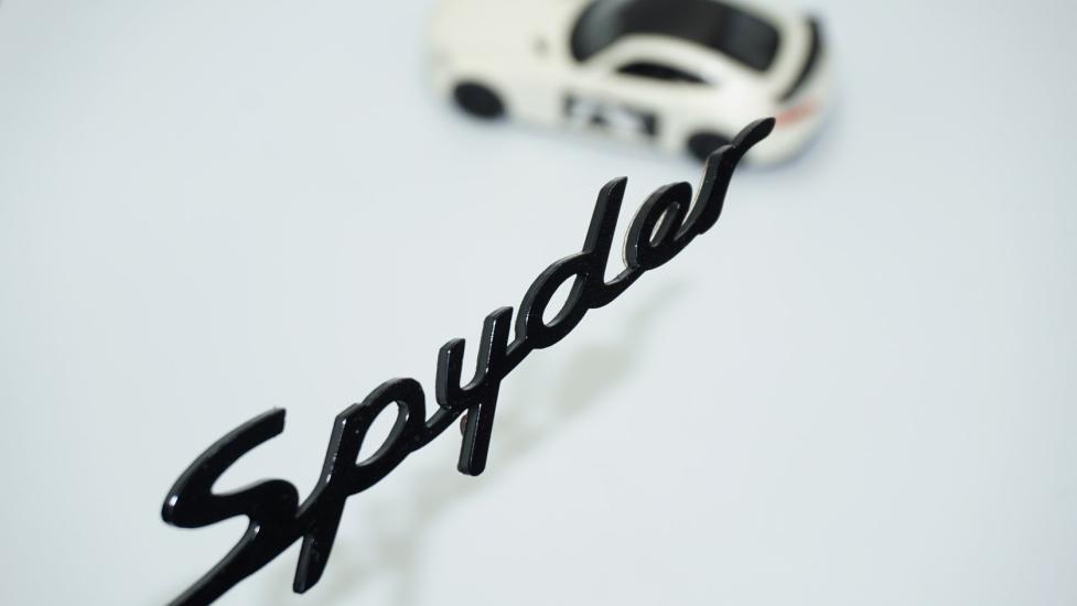 DK Tuning Porsche Spyder Bagaj Siyah ABS Yazı Logo Amblem