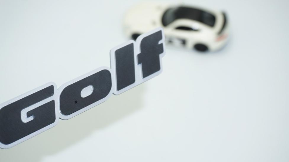 DK Tuning Golf MK2 MK3 Bagaj Gri Siyah Yazı Logo Volkswagen İle Uyumlu