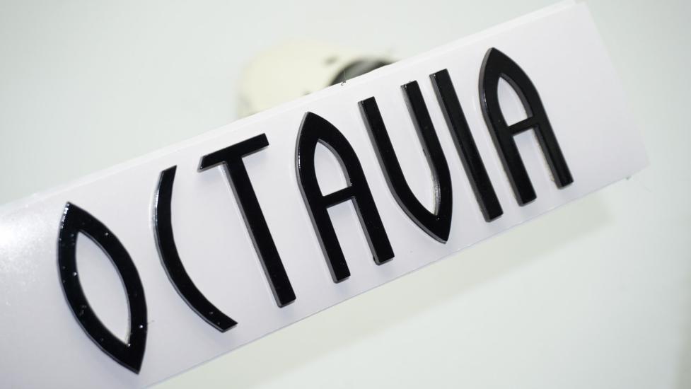 DK Tuning Octavia 1 2 Bagaj Siyah ABS Yazı Logo Skoda İle Uyumlu