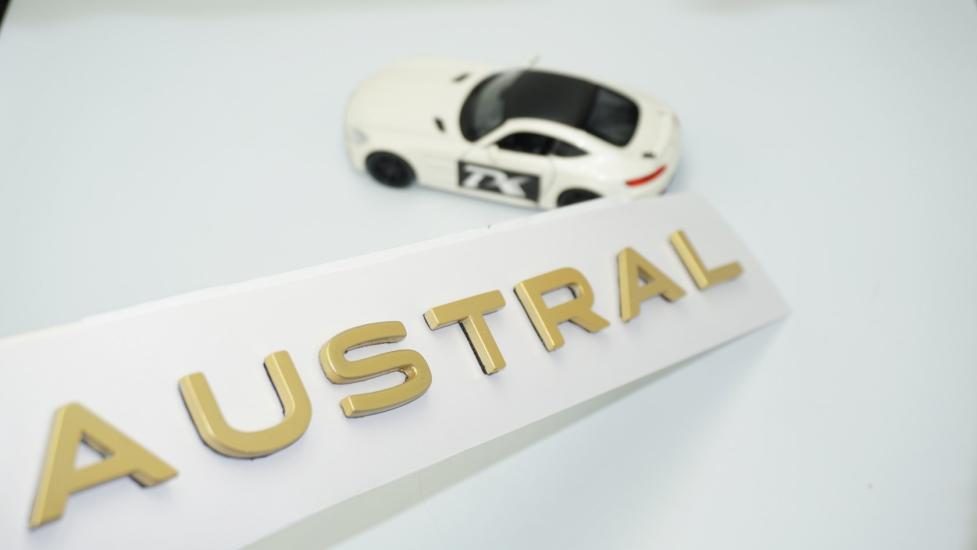 DK Tuning Austral Gold Sarı ABS 3M Bagaj Yazı Logo Renault İle Uyumlu