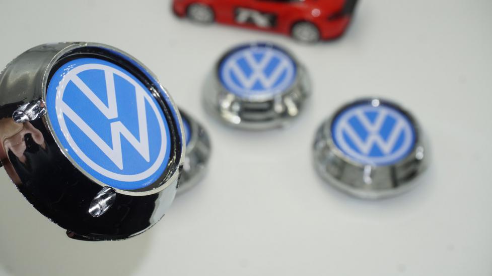 Volkswagen Logo Konik Jant Göbek Kapağı Seti 68mm