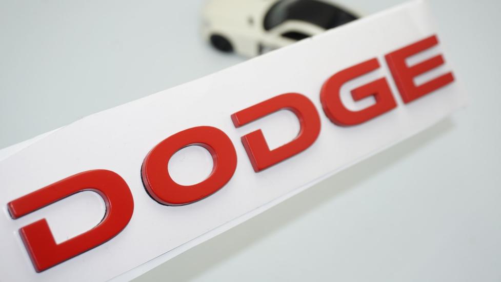 DK Tuning Dodge Bagaj Kırmızı ABS 3M 3D Yazı Logo Amblem