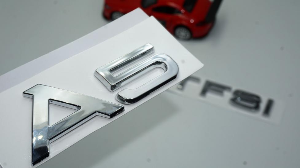 Audi A5 55 TFSi Krom ABS 3M 3D Bagaj Yazı Logo Orjinal Ürün