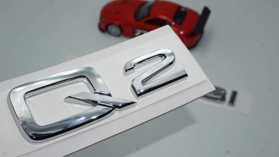 Audi Q2 30 TFSi Krom ABS 3M 3D Bagaj Yazı Logo Orjinal Ürün