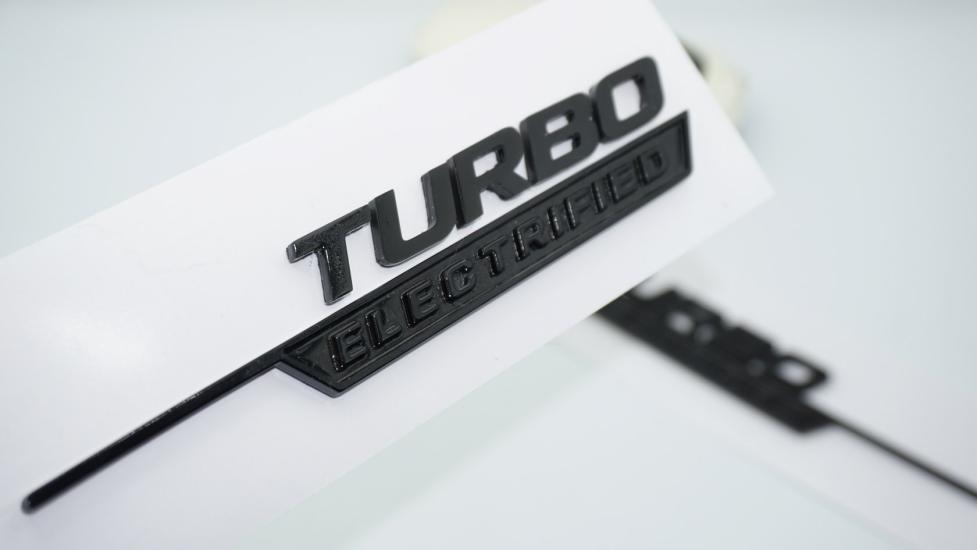 DK Tuning Turbo Electrified Siyah Çamurluk Yanı Logo Benz İle Uyumlu