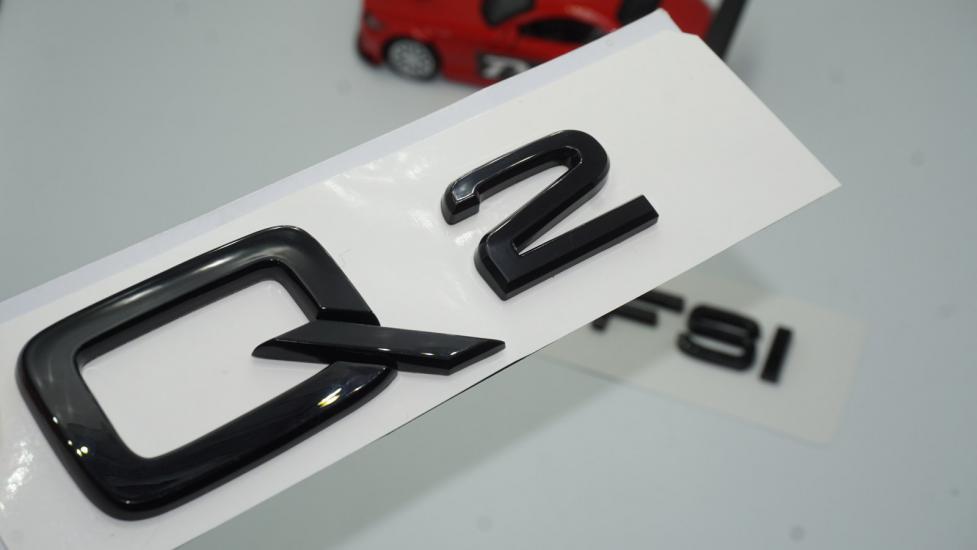 Audi Q2 45 TFSi Parlak Siyah ABS 3M 3D Bagaj Yazı Logo Orjinal Ürün