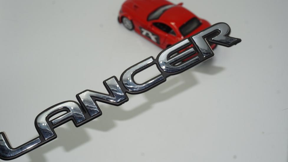 Mitsubishi Lancer Bagaj 3M 3D ABS Krom Yazı Logo Amblem