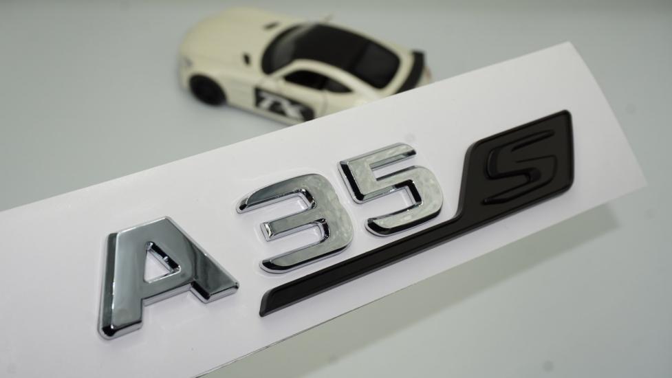 DK Benz A 35S Bagaj Siyah Krom ABS 3M 3D Yazı Logo