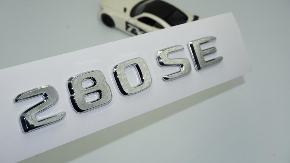DK Tuning 280 SE Bagaj Krom ABS 3M 3D Yazı Logo Benz İle Uyumlu