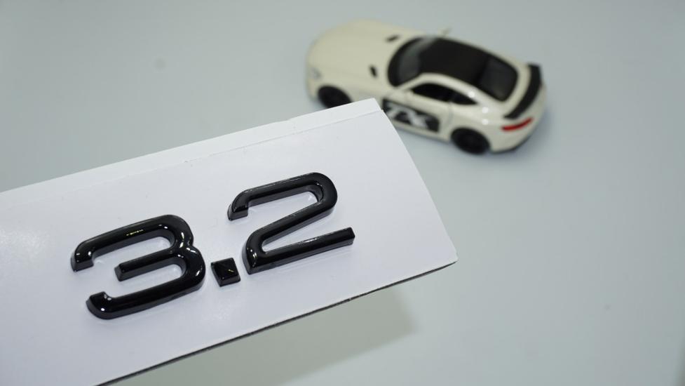 DK Tuning Audi 3.2 A3 A4 A6 A5 A7 A8 Bagaj Siyah ABS 3M 3D Yazı Logo